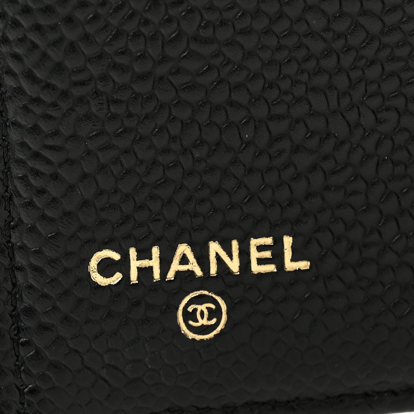 Caviar Quilted Compact French Flap Wallet Black