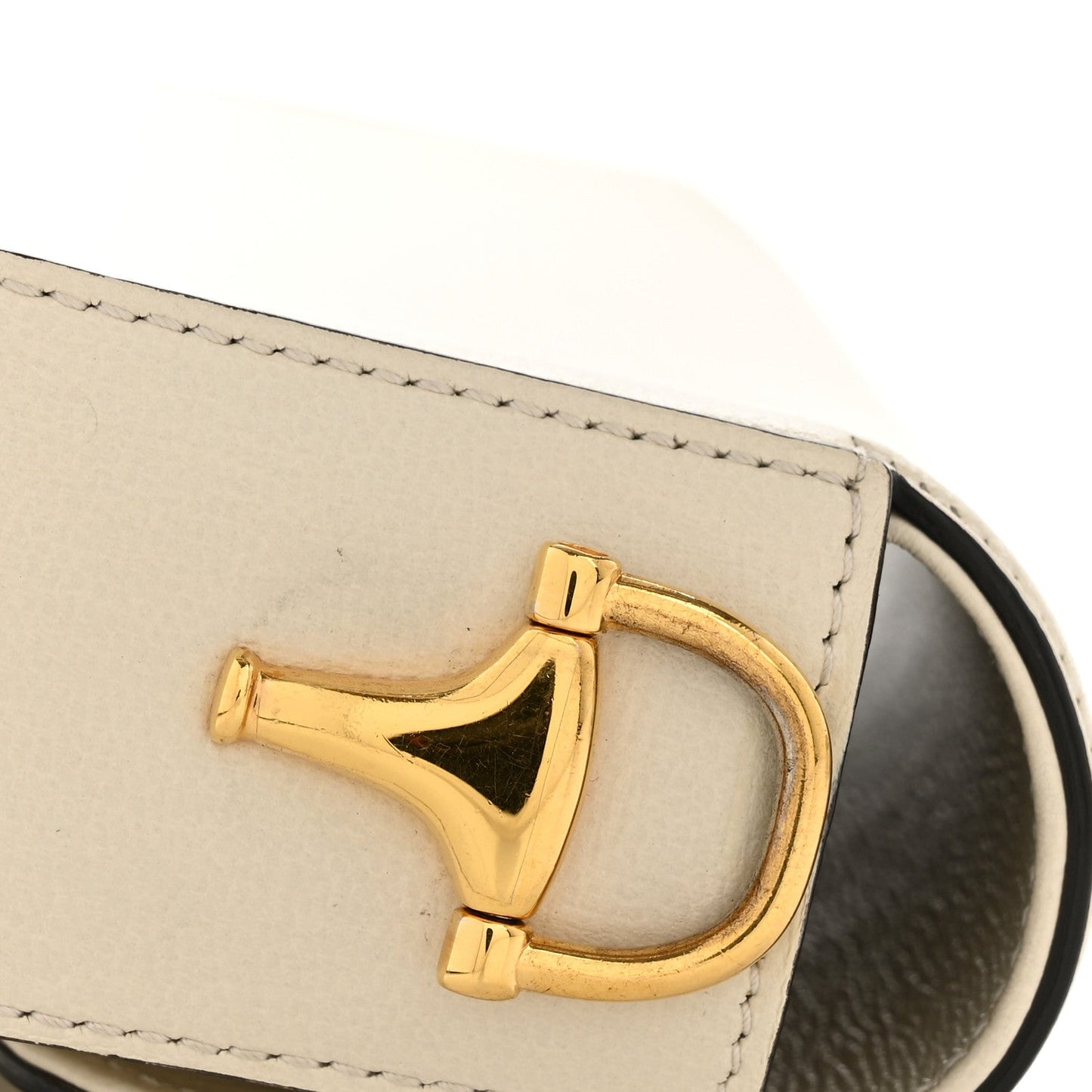 Azalea Calfskin Horsebit 1955 Shoulder Bag Mystic White