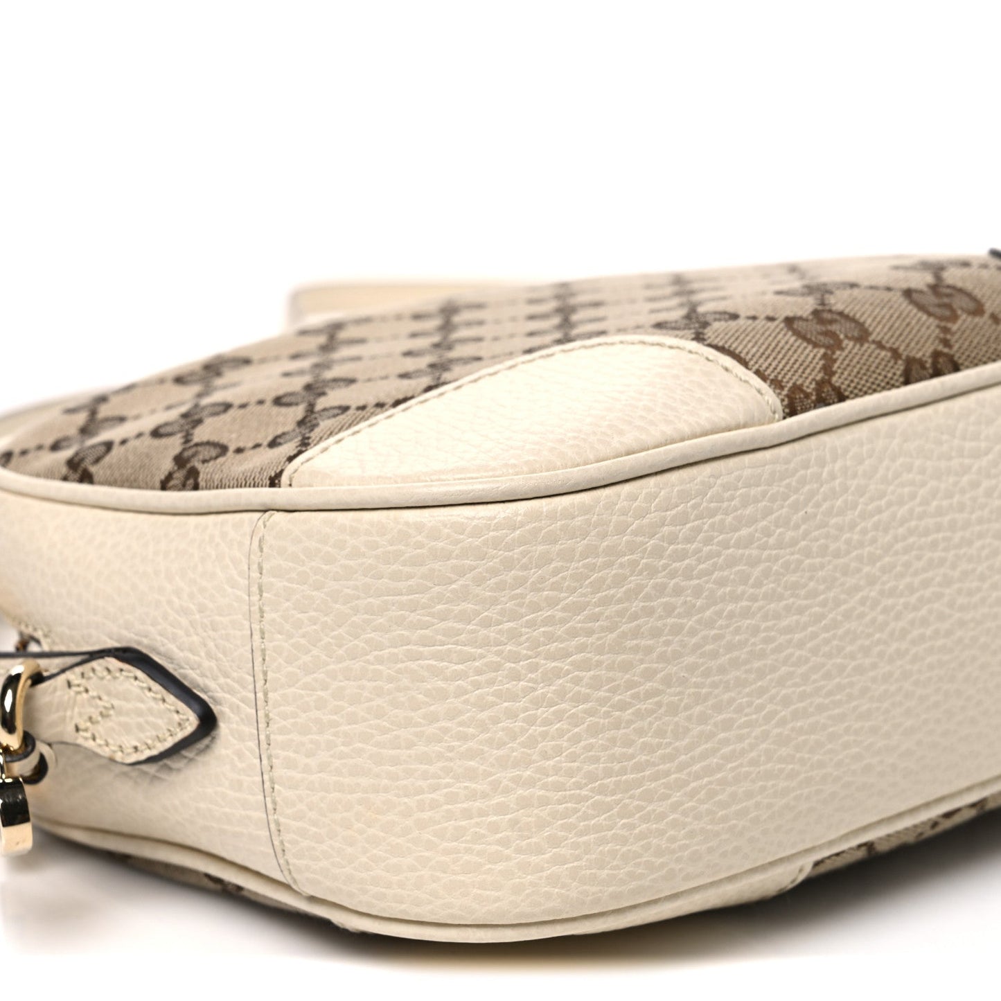 Monogram Dollar Calfskin Mini Bree Messenger Bag Beige Ebony Avoire