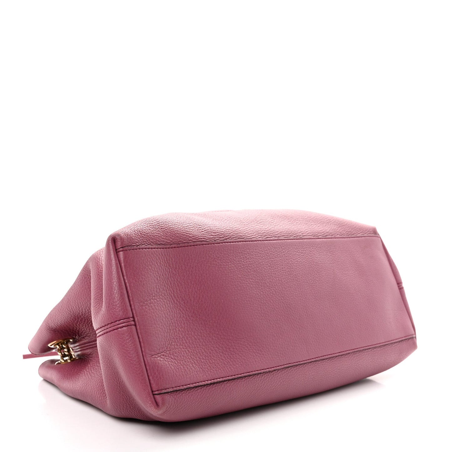 Pebbled Calfskin Medium Soho Chain Shoulder Bag Peonia Flower