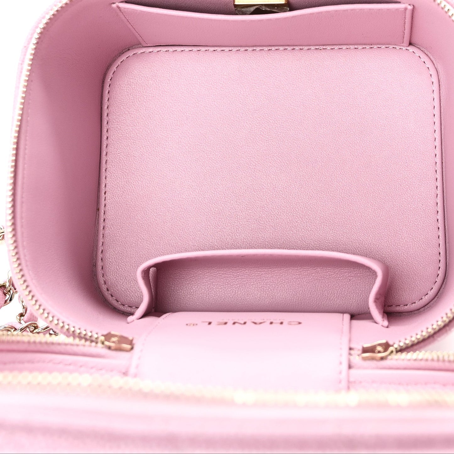 Caviar Quilted Small CC Vanity Case Pink