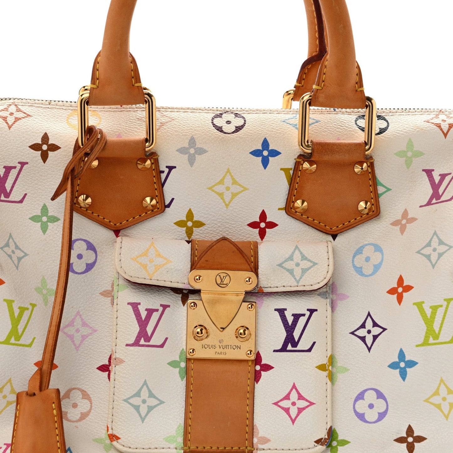 Monogram Multicolor Speedy 30 White