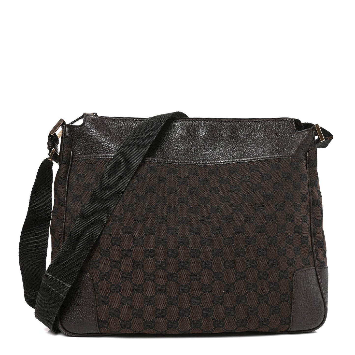 Monogram Large Messenger Bag Brown