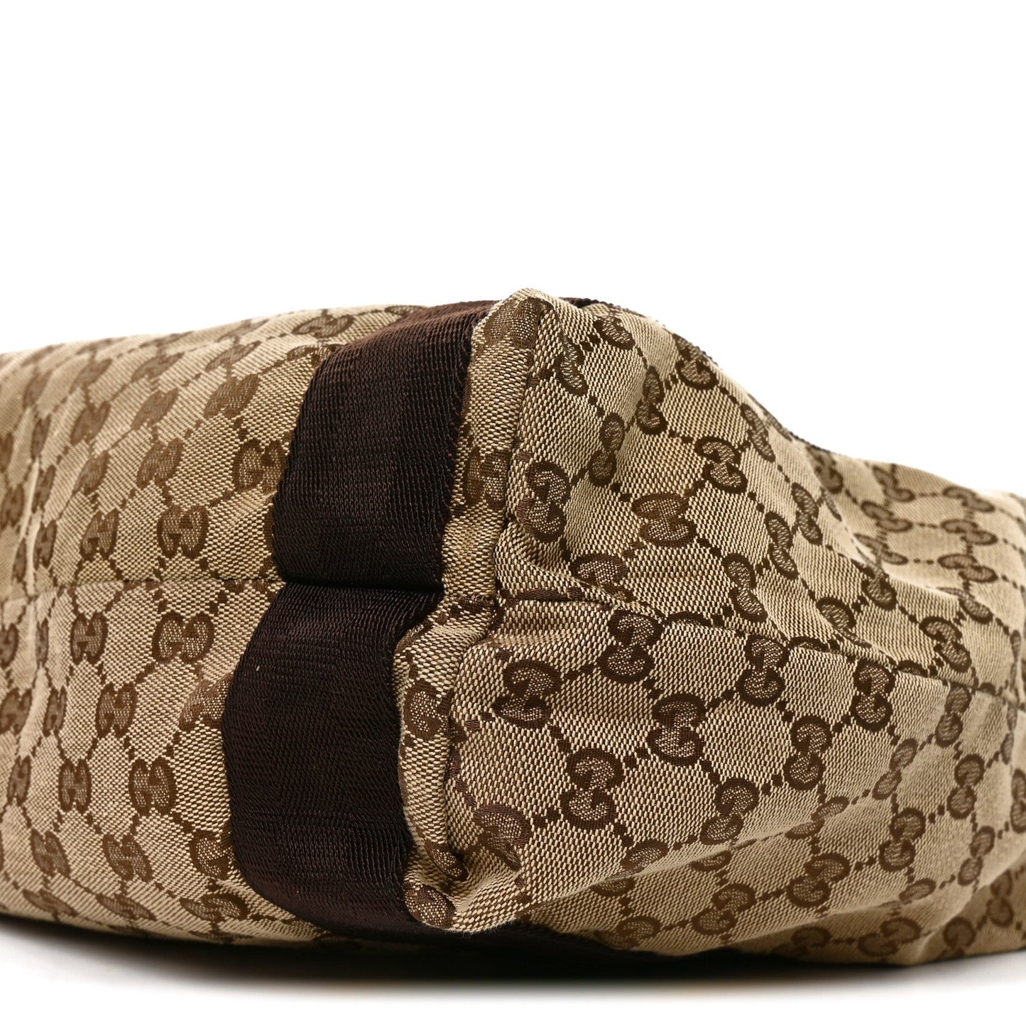 GG Monogram Medium Handle Vertical Tote Bag Dark Brown