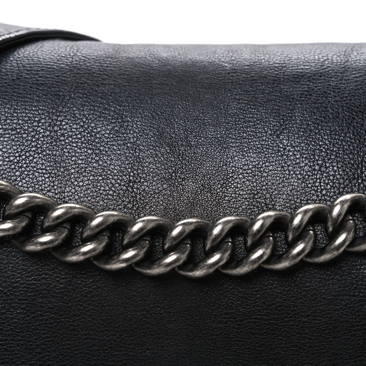 Calfskin Large Boy Reverso Flap Black