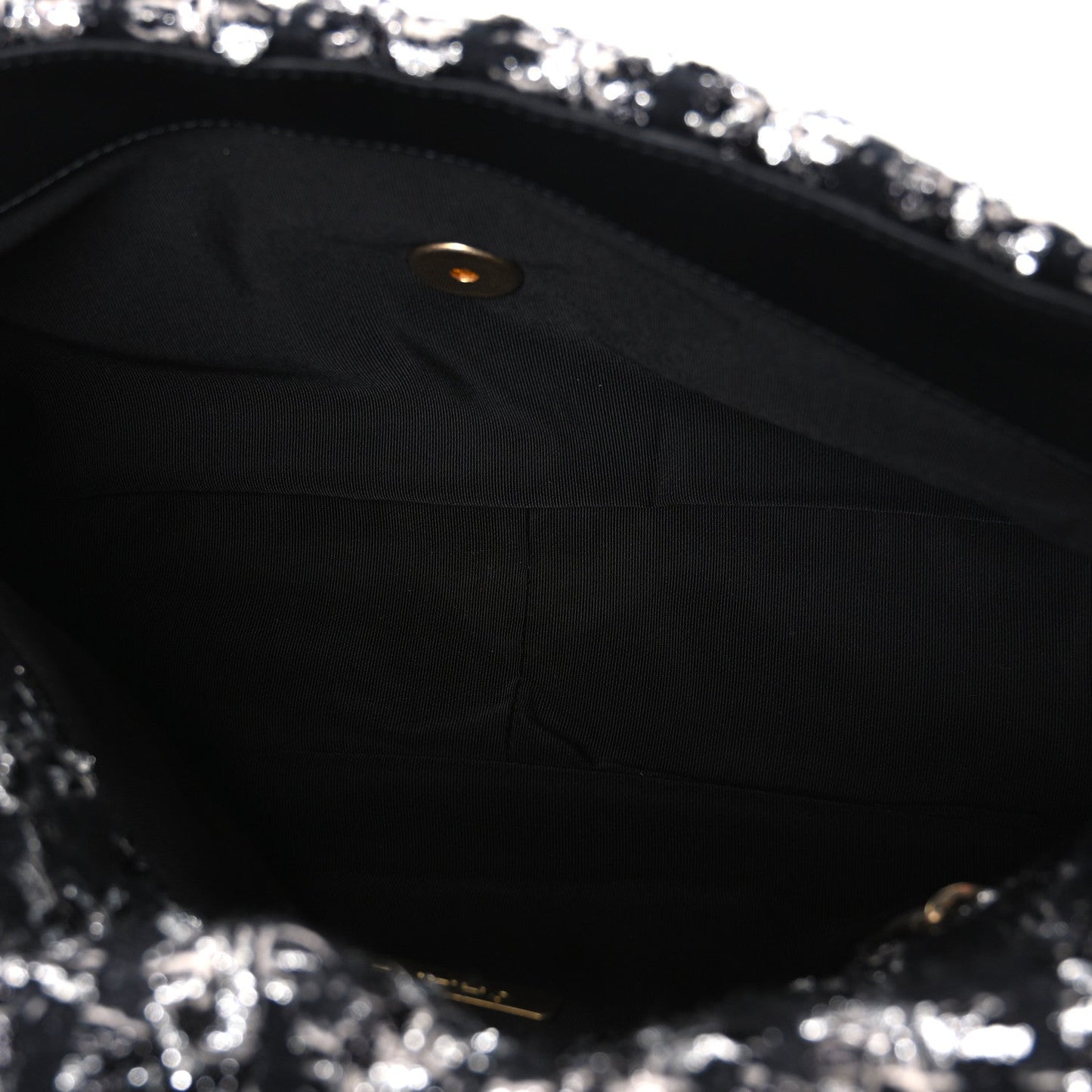 Tweed Quilted Large Chanel 19 Flap Black Silver Ecru