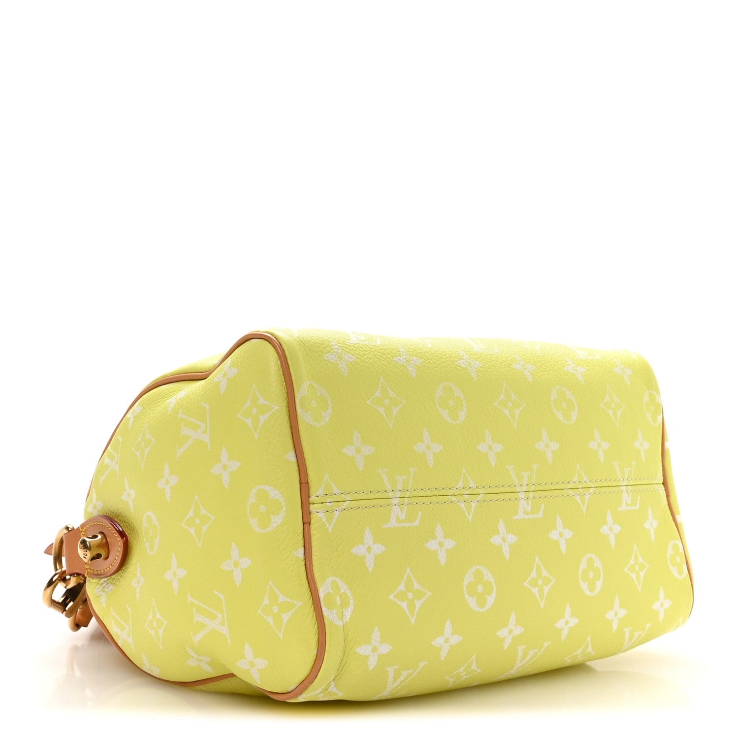 Calfskin Monogram Speedy P9 Bandouliere 25 Lemonade Yellow