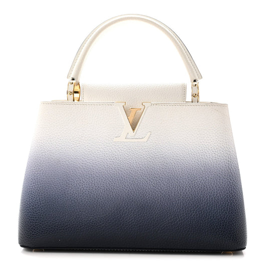 Taurillon Capucines PM Blue Marine