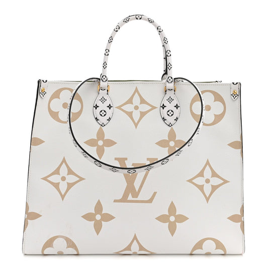 Monogram Giant Onthego GM Kaki Beige