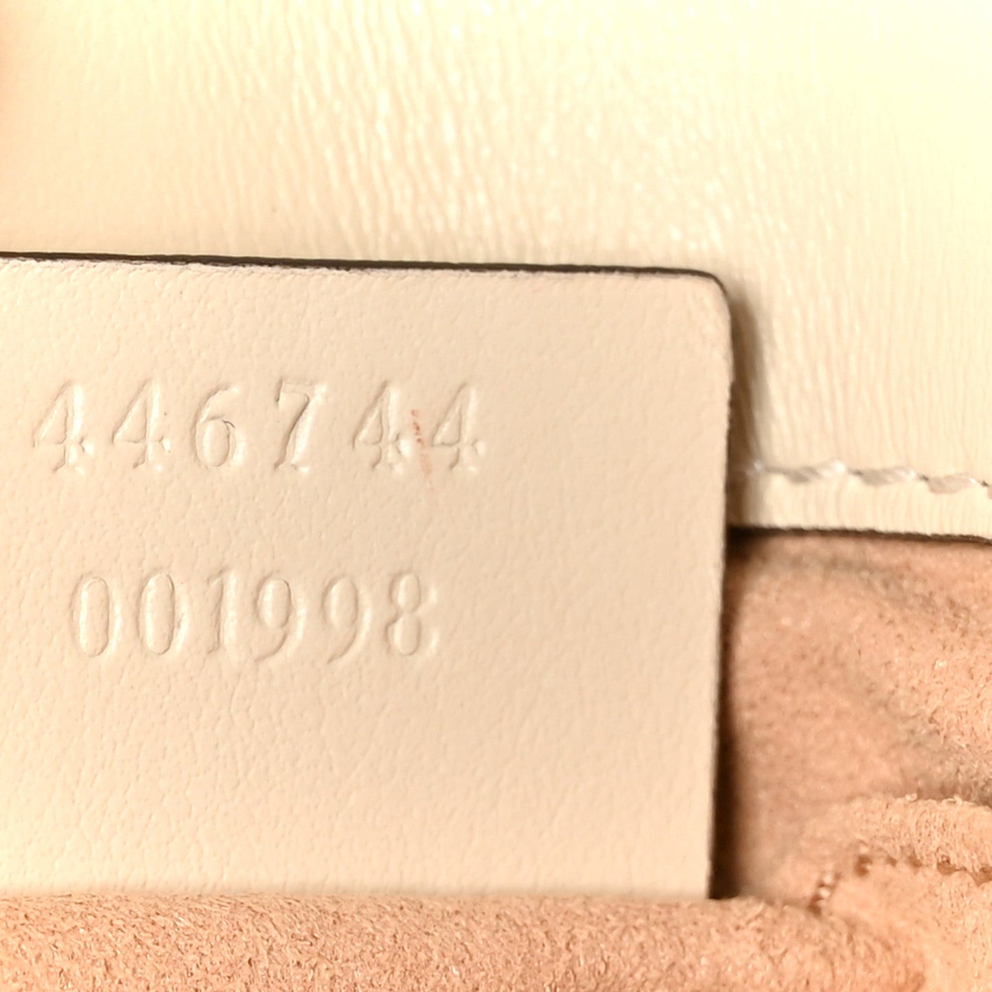 Calfskin Matelasse Mini GG Marmont Shoulder Bag White