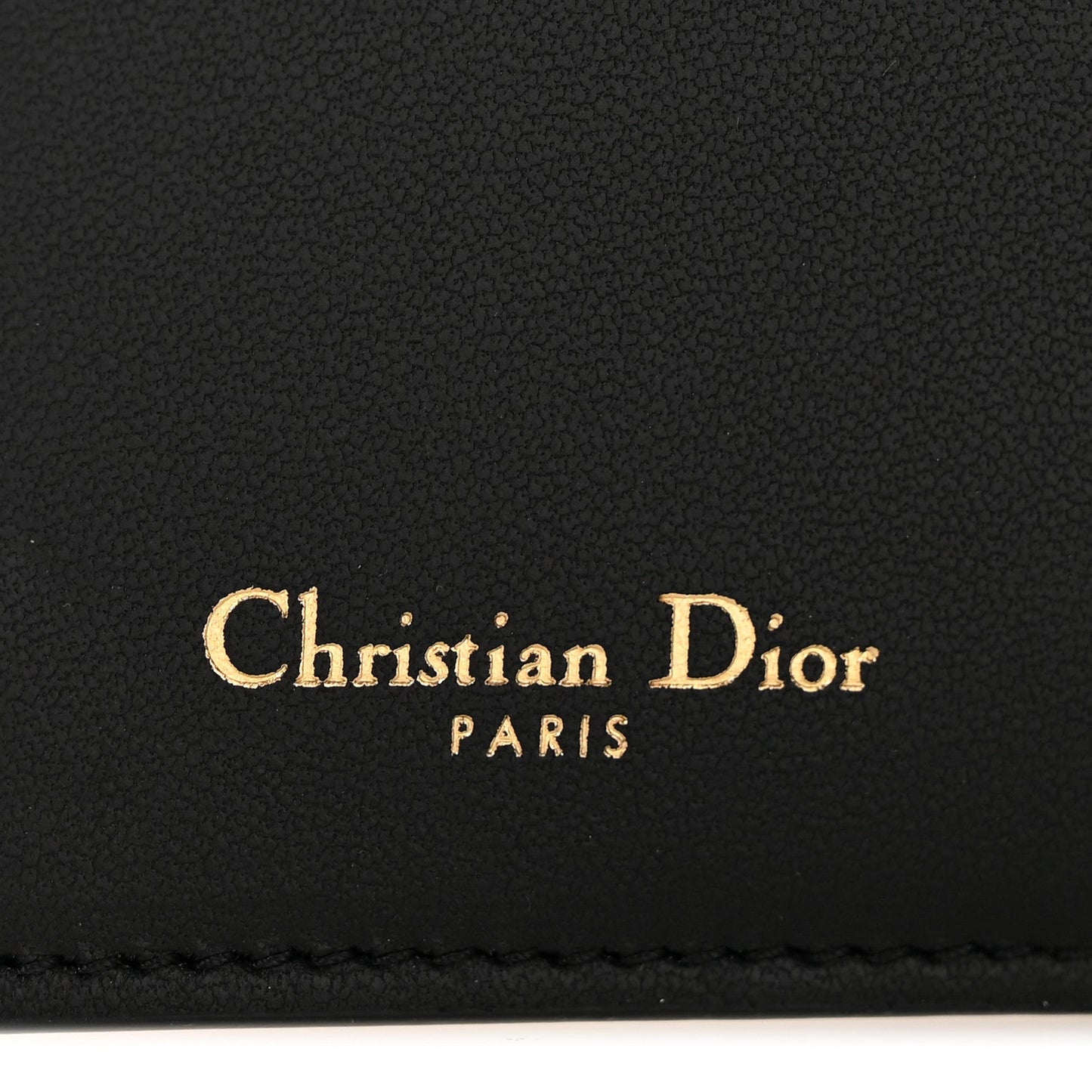 Goatskin Saddle Long Wallet Black