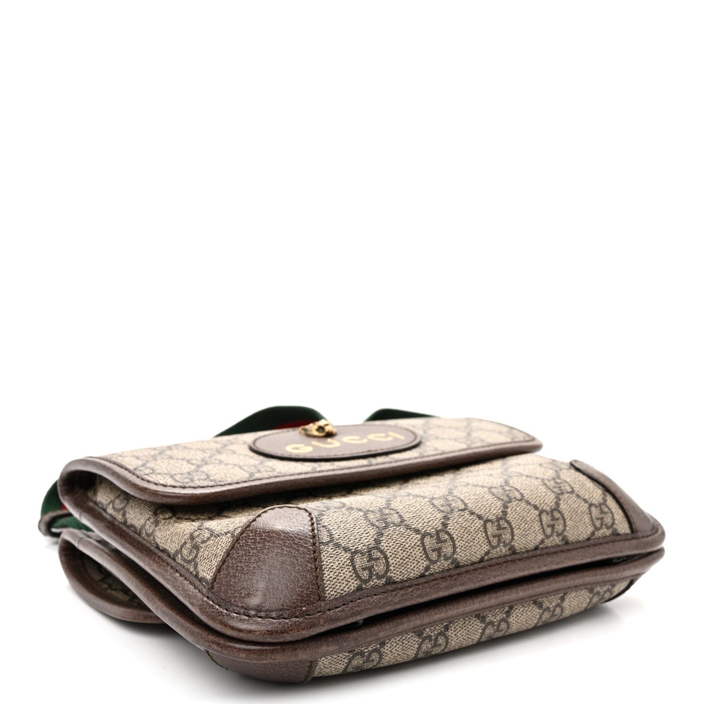 GG Supreme Monogram Web Small Neo Vintage Double Flap Messenger Bag  Beige New Acero