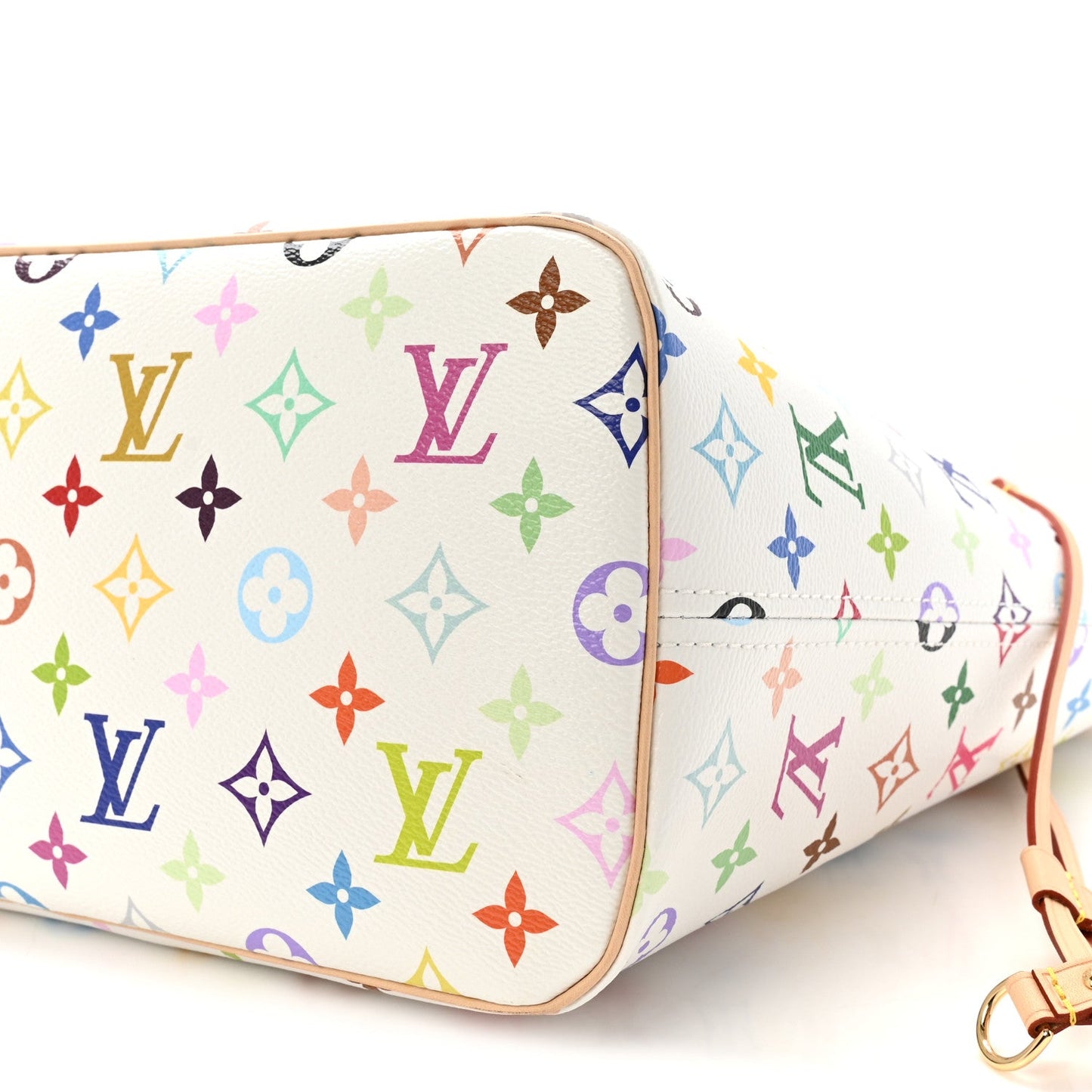 LV X TM Monogram Multicolor Neverfull MM White