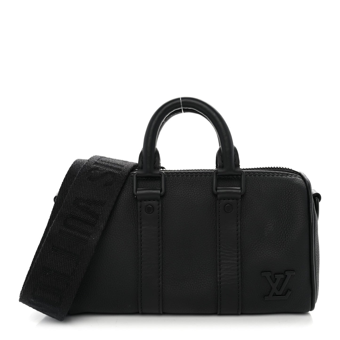 Grained Calfskin Aerogram Keepall XS Black