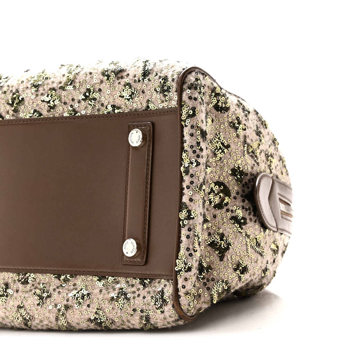 Sequin Monogram Sunshine Express Speedy Kaki