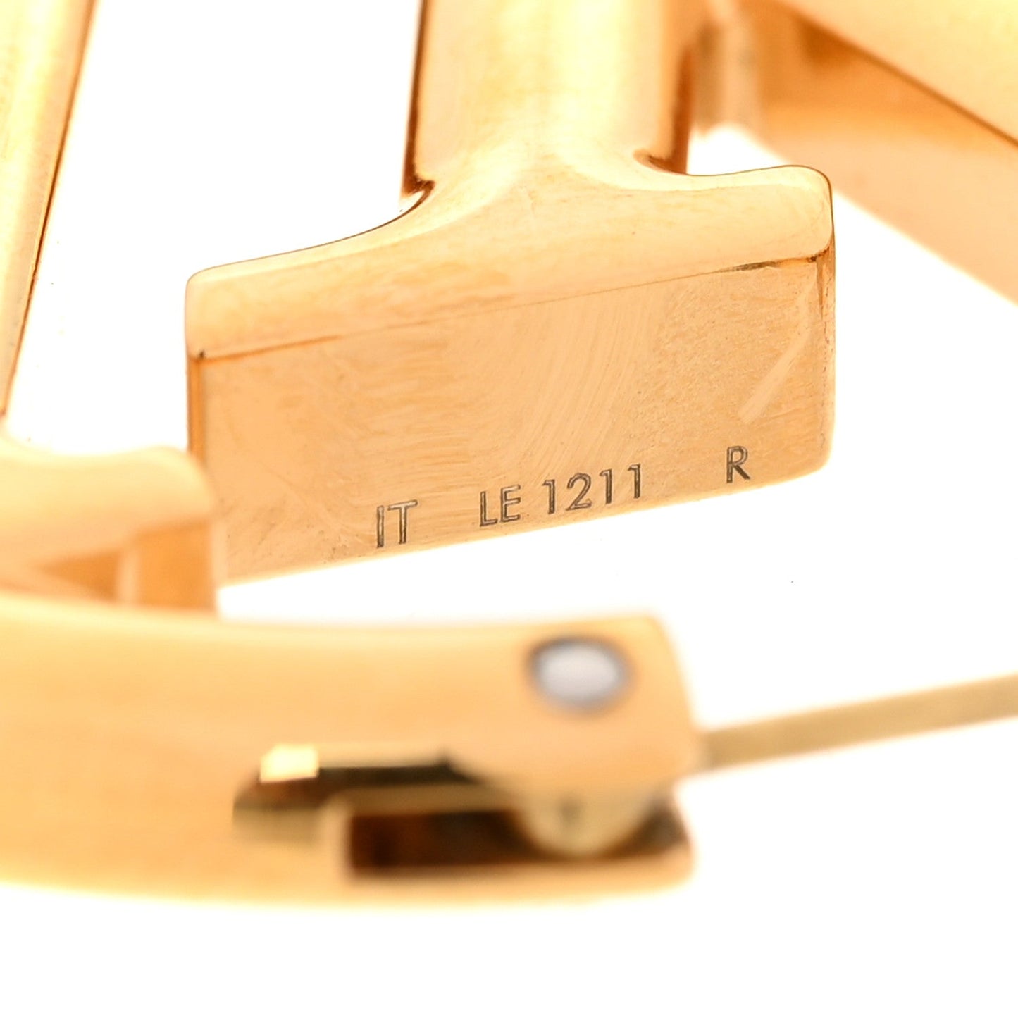 Metal Louise Hoop Earrings Gold Gold