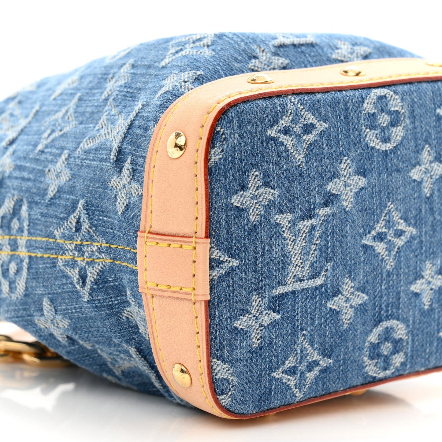 Monogram Denim Nano Noe Blue