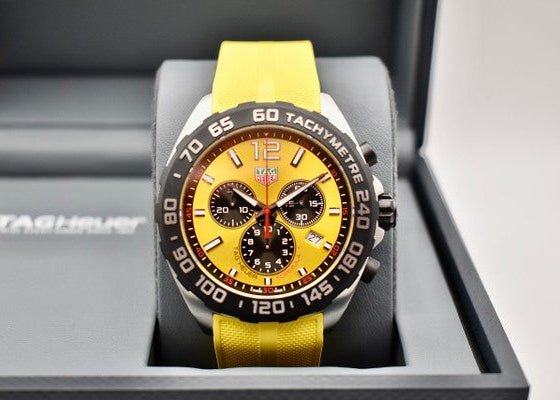 Tag Heuer Formula 1 Yellow Dial Watch for Men - CAZ101AM.FT8054