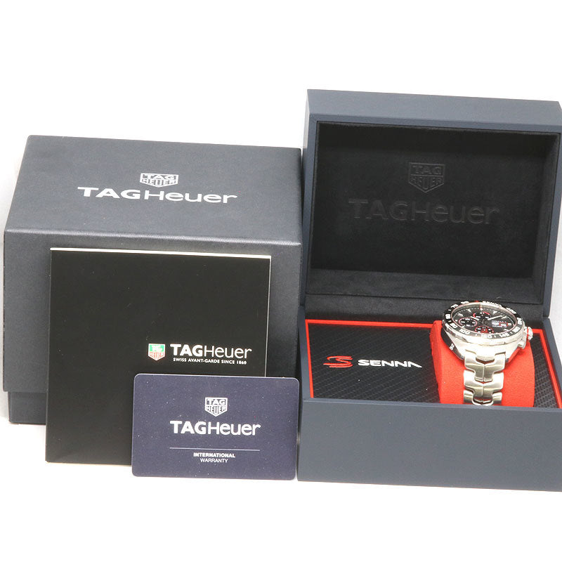 Tag Heuer Formula 1 Chronograph Senna Grey Dial Silver Steel Strap Watch for Men - CAZ201D.BA0633