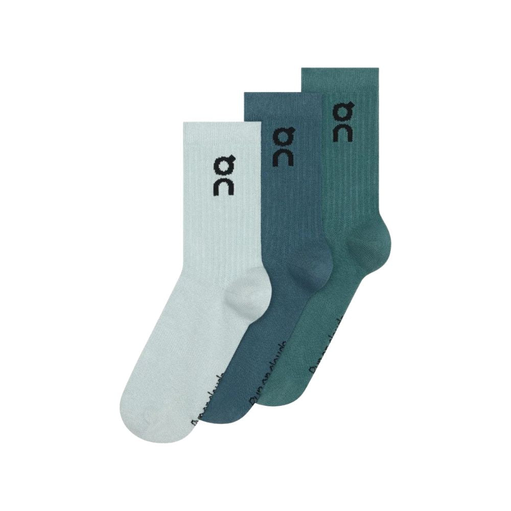 Logo Sock High 3 Pack Unisex :Brook | Storm