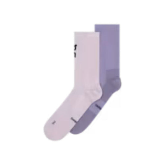 Core Run Sock High (2 Pack) Unisex :Foxglove | Mallow