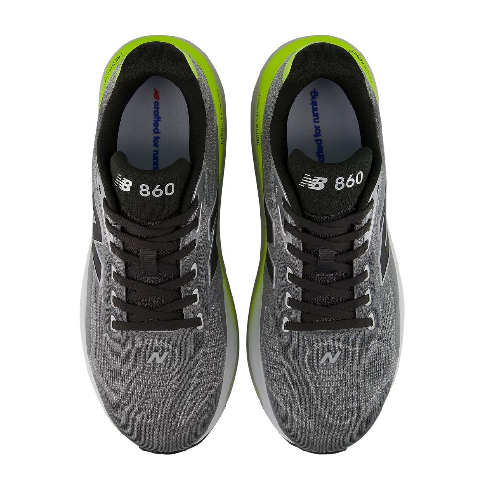 Fresh Foam X 860v15 Wide (2E) Men’s :Slate Grey | Alkaline Green
