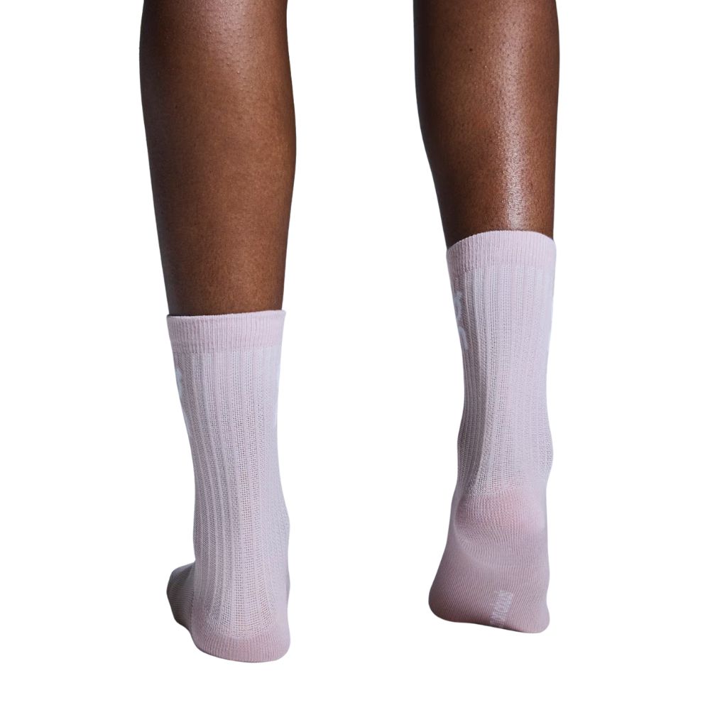 Logo Sock High 3 Pack Unisex :Mauve | Raspberry