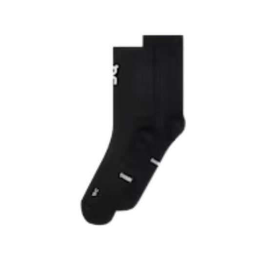 Core Run Sock High (2 Pack) Unisex :Black
