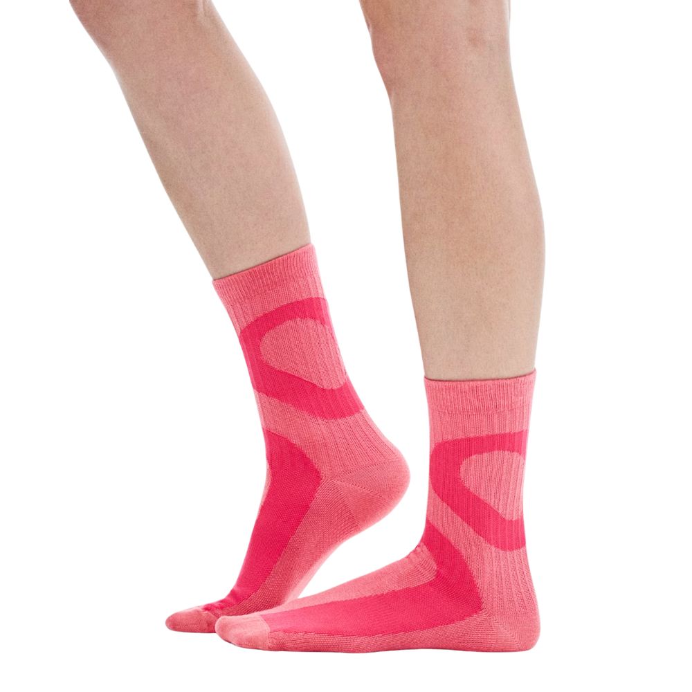 Liquid Logo Sock High 2 Pack Unisex :Camellia | Storm