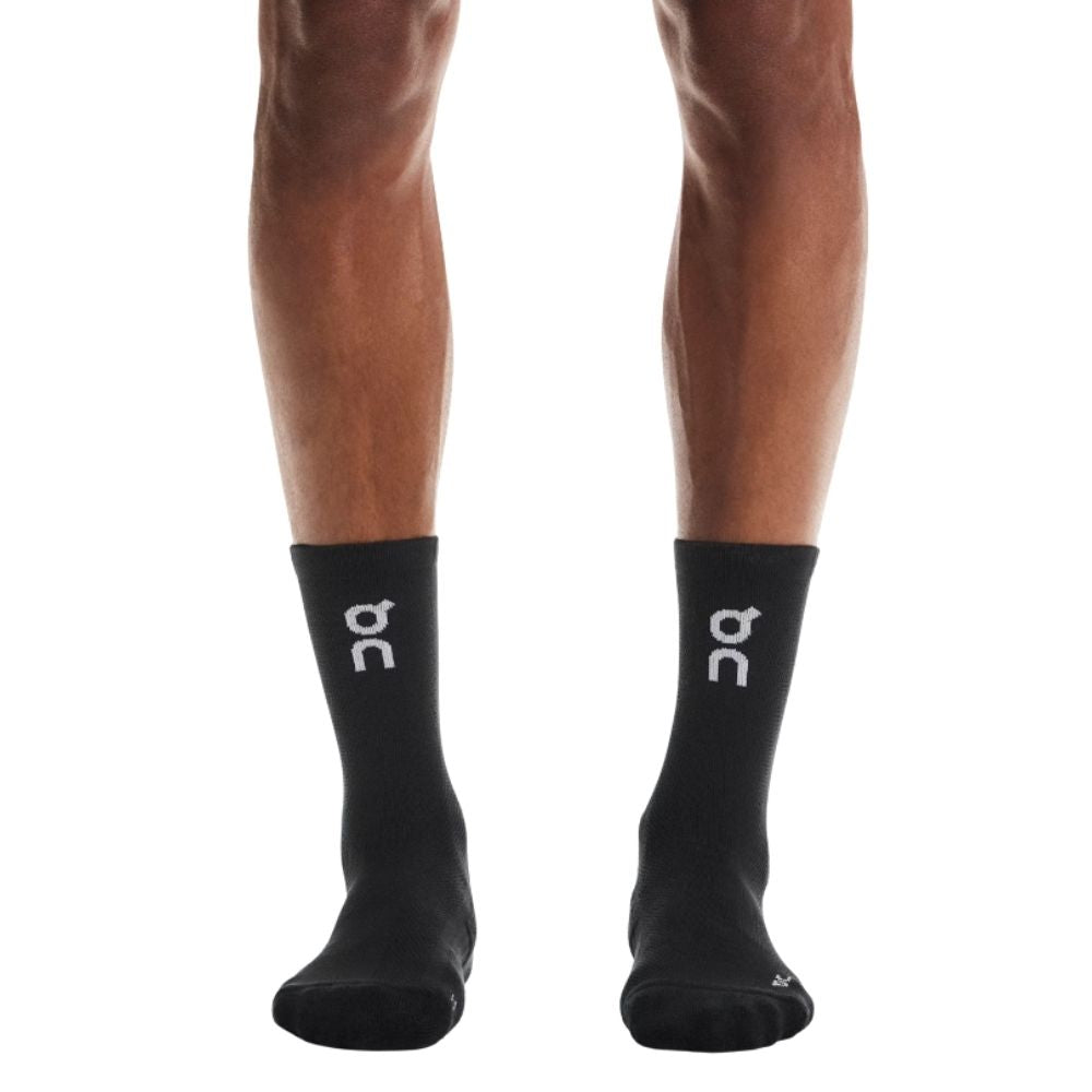 Core Run Sock High (2 Pack) Unisex :Black