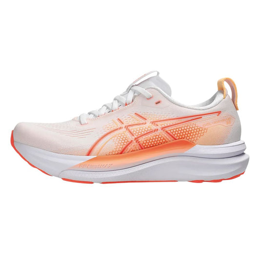 Gel-Kayano 33 Standard (B) Women's :White | Vivid Coral
