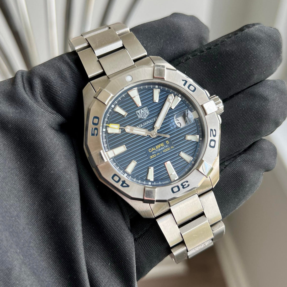 Tag Heuer Aquaracer Blue Dial Watch for Men - WAY2012.BA0927