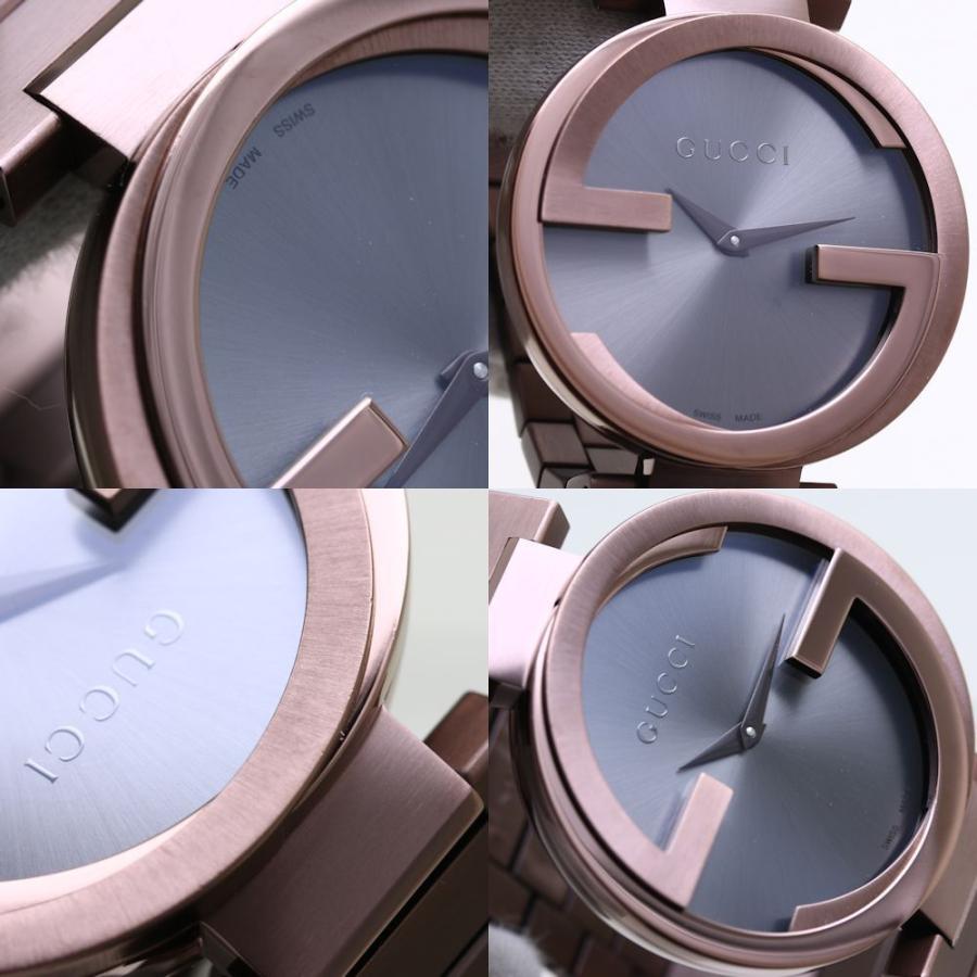 Gucci Interlocking G Quartz Brown Dial Brown Steel Strap Watch for Women -  YA133317
