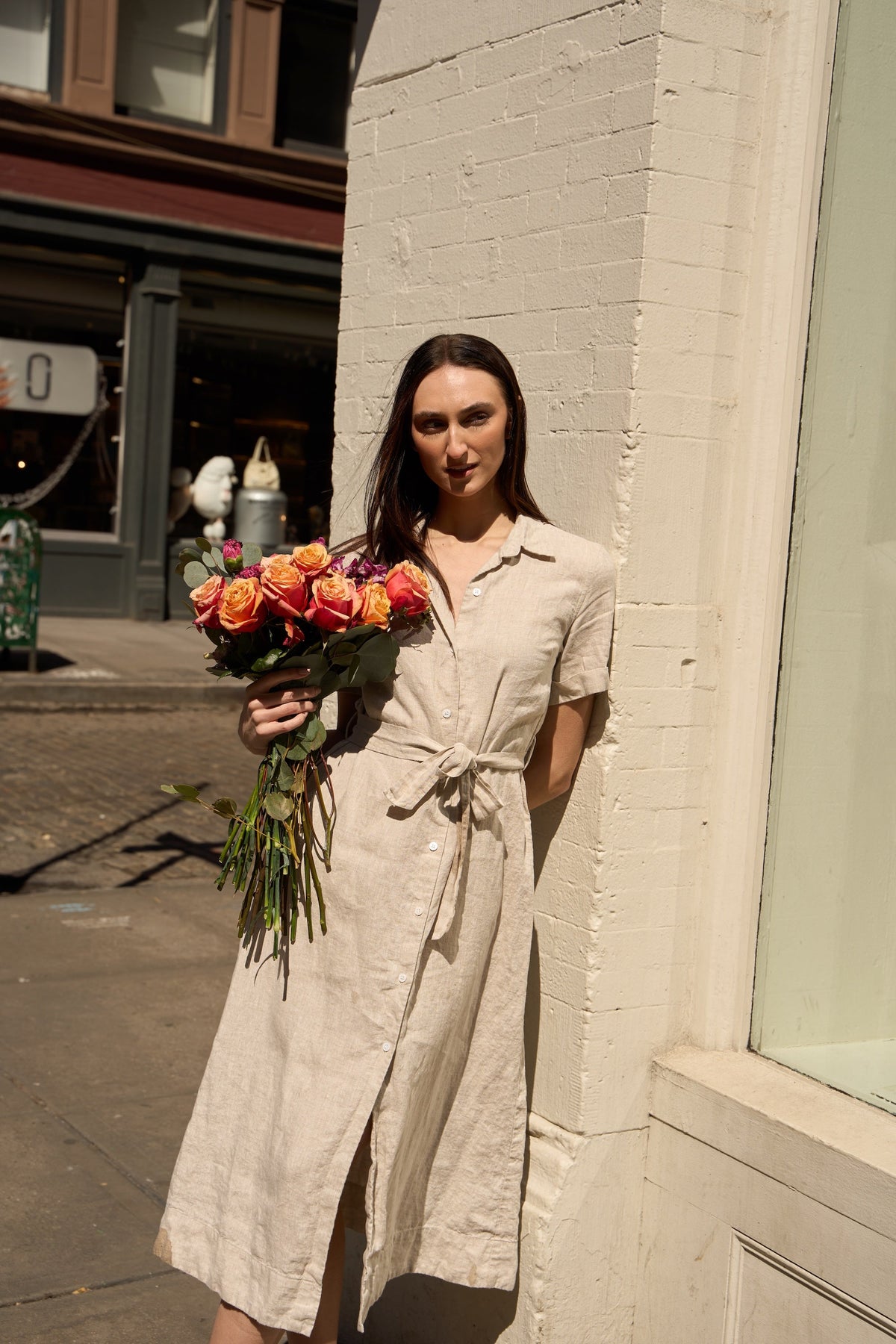 Classic Linen Maxi Dress