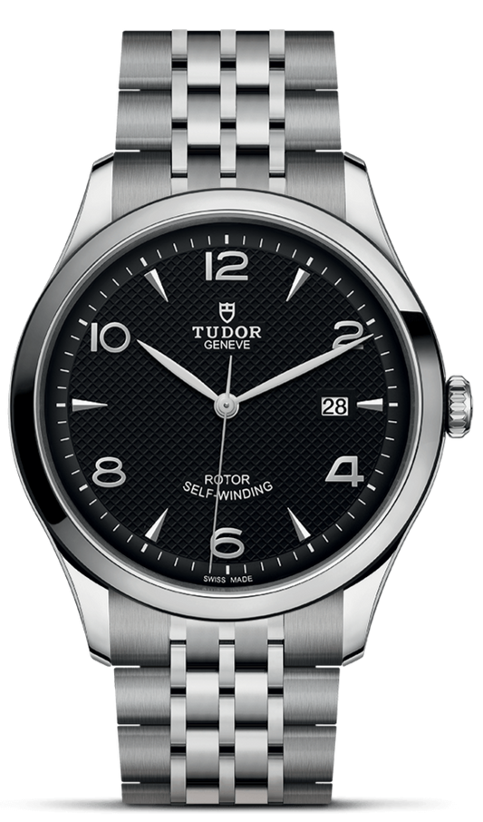 Tudor 1926 Automatic Black Dial Silver Steel Strap Watch for Men - M91650-0002