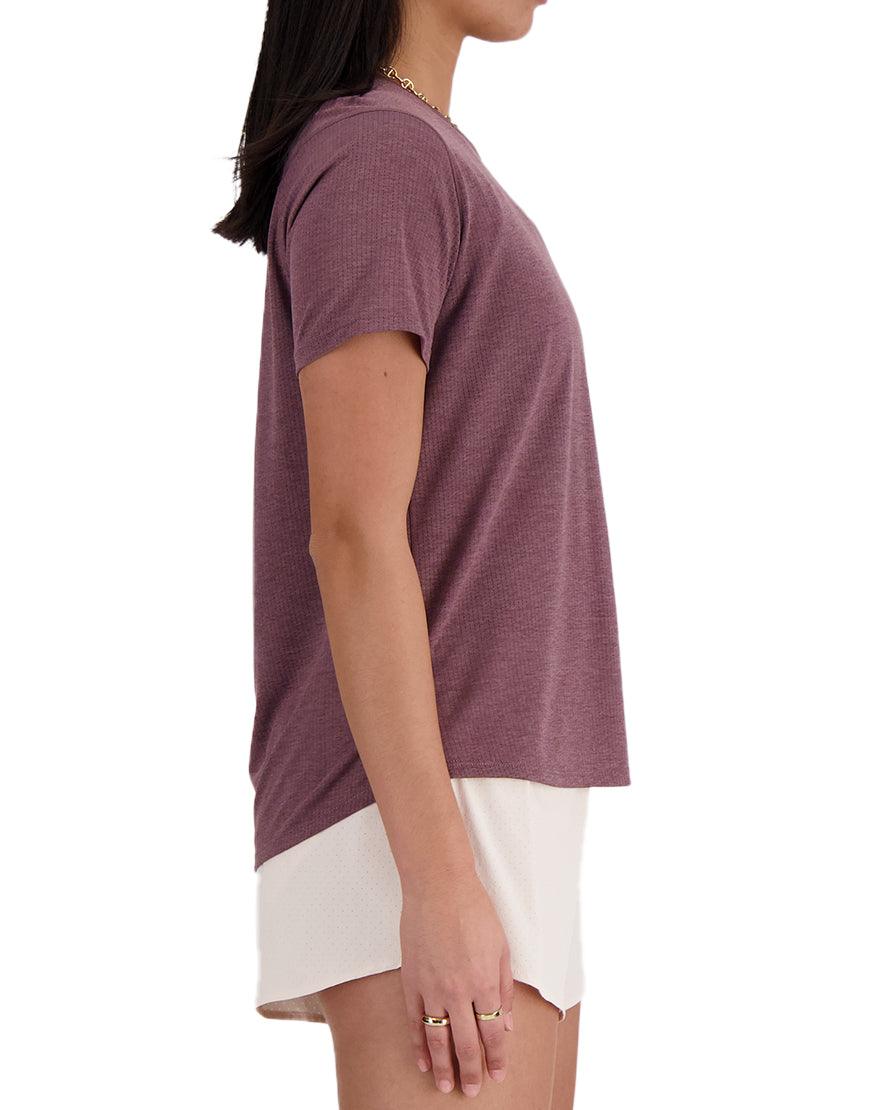 Women's Athletics Tee :Licorice Heather