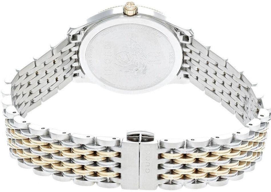 Gucci G Timeless Quartz Pink Dial Two Tone Steel Strap Watch For Women - YA1265030