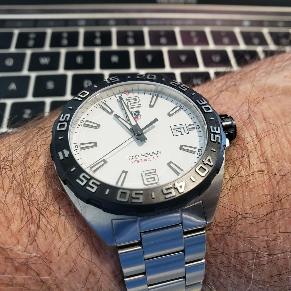 Tag Heuer Formula 1 White Dial Watch for Men - WAZ1111.BA0875