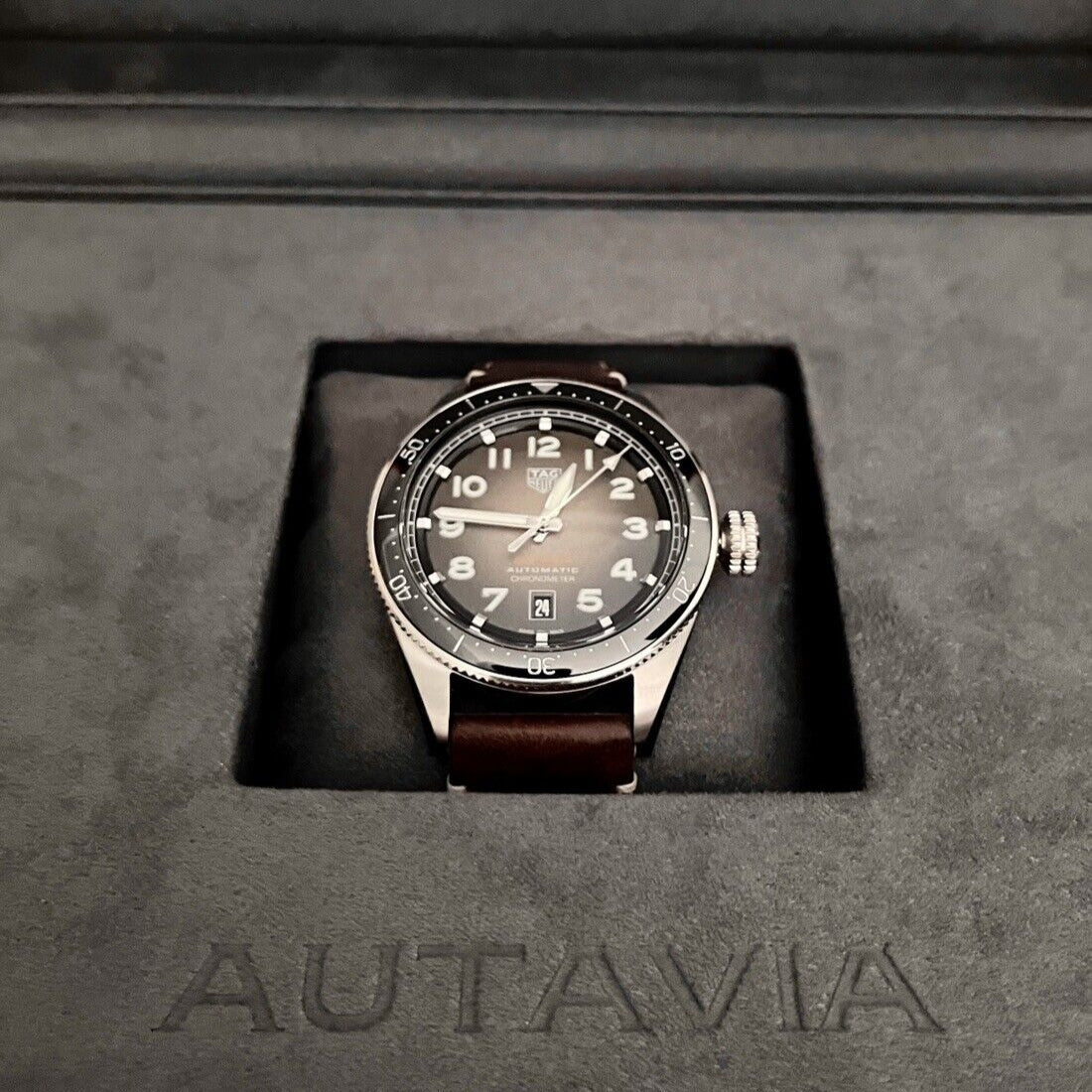 Tag Heuer Autavia Automatic Grey Dial Watch for Men - WBE5114.FC8266
