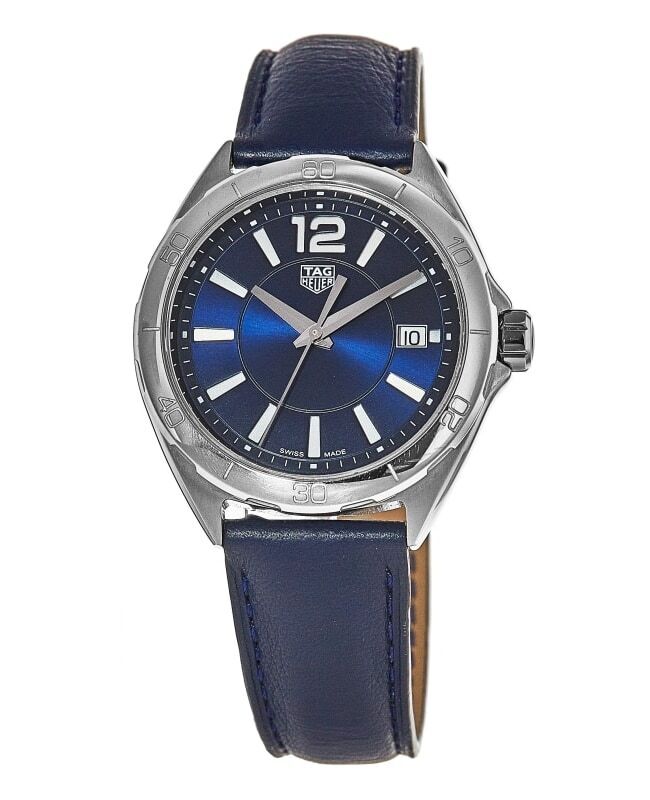 Tag Heuer Formula 1 Quartz Blue Dial Blue Leather Strap Watch for Women - WBJ1312.FC8231