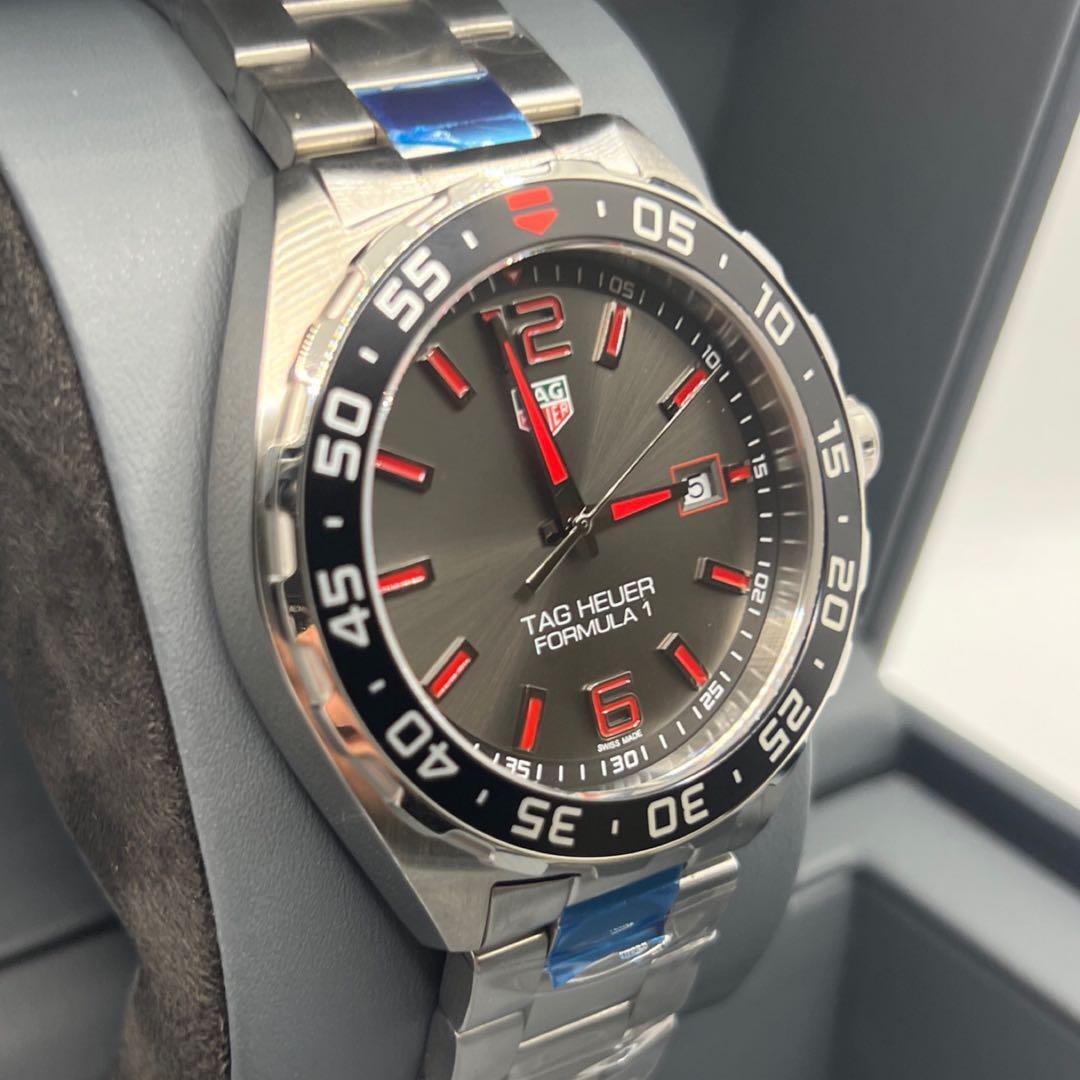 Tag Heuer Formula 1 Quartz Anthracite Dial Silver Steel Strap Watch for Men - WAZ1018.BA0842