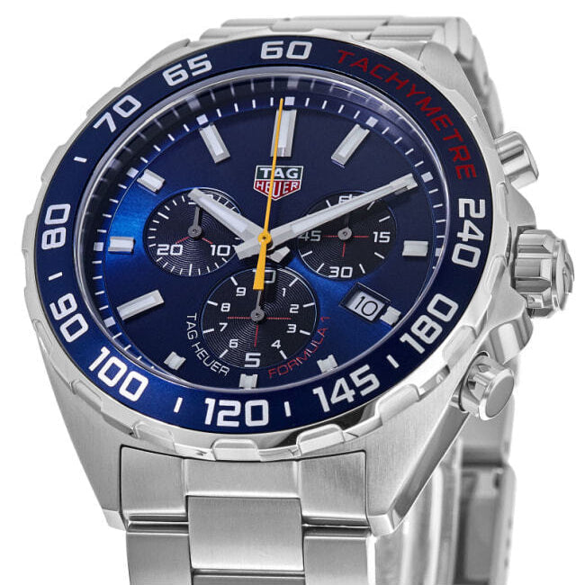 Tag Heuer Formula 1 Aston Martin Red Bull Racing Blue Dial Silver Steel Strap Watch for Men - CAZ101AB.BA0842