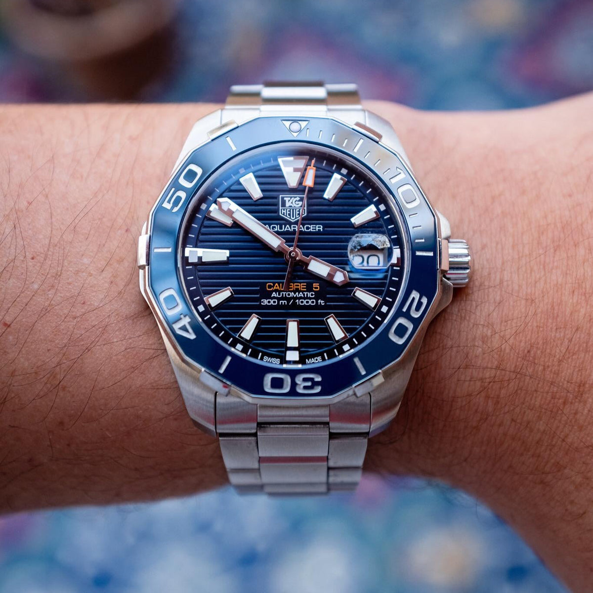 Tag Heuer Aquaracer Blue Dial Watch for Men - WAY211C.BA0928