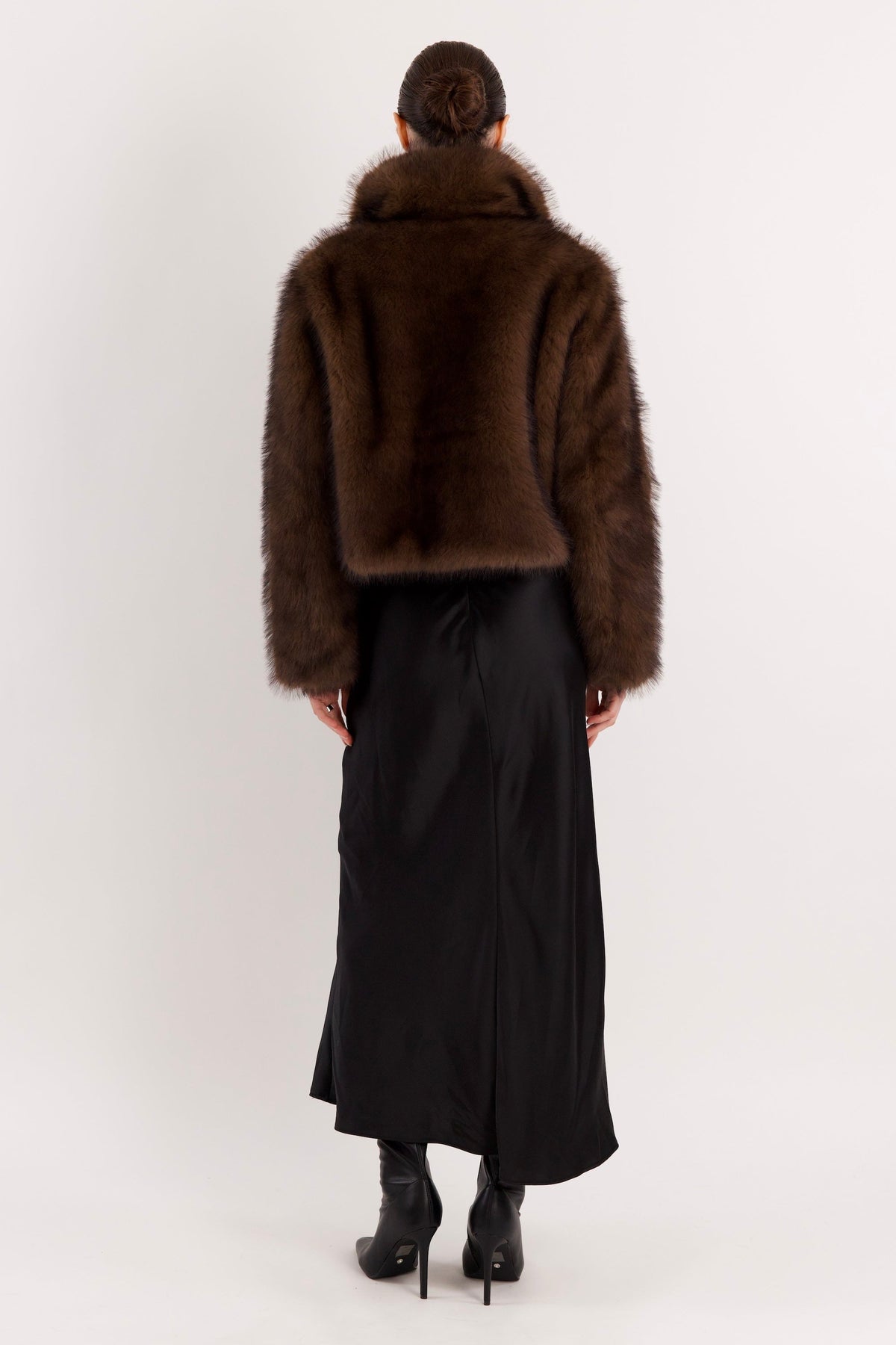 Cropped Faux Fur Coat