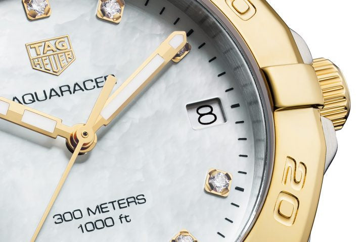 Tag Heuer Aquaracer White Mother of Pearl Dial Watch for Women - WBD1322.BB0320