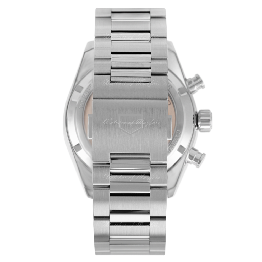 Tag Heuer Carrera Chronograph Black Dial Silver Steel Strap Watch for Men - CBN2010.BA0642