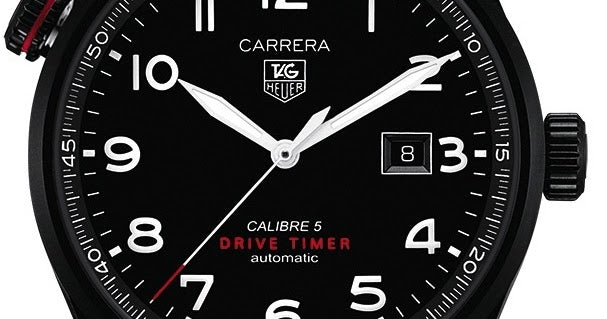Tag Heuer Carrera Black Dial Watch for Men - WAR2A80.FC6337