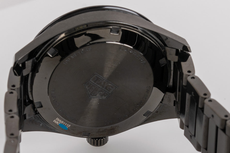 Tag Heuer Carrera Quartz Diamonds Black Dial Black Steel Strap Watch for Women - WAR1115.BA0602