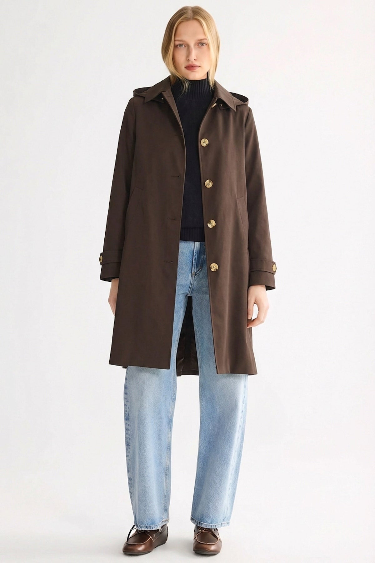 Single-Breasted Trench Coat