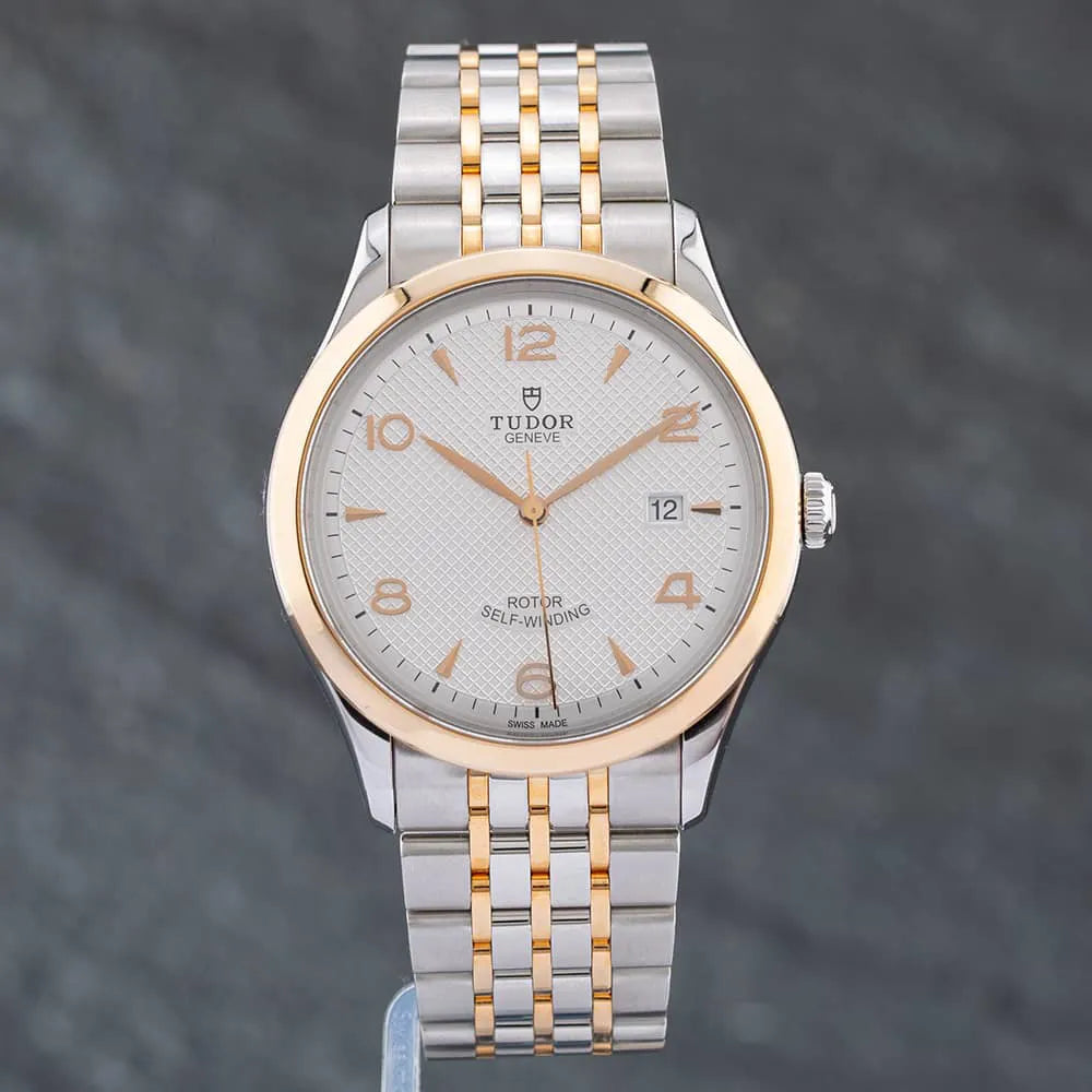 Tudor 1926 Automatic Silver Dial Two Tone Steel Strap Watch for Men - M91651-0001
